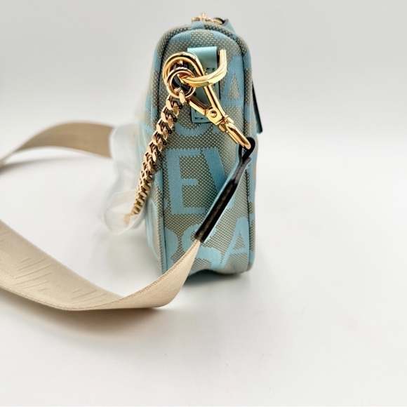 Versace 🔥La Medusa Small Jacquard Baguette Shoulder/Crossbody Bag, NWT - Picture 2 of 9